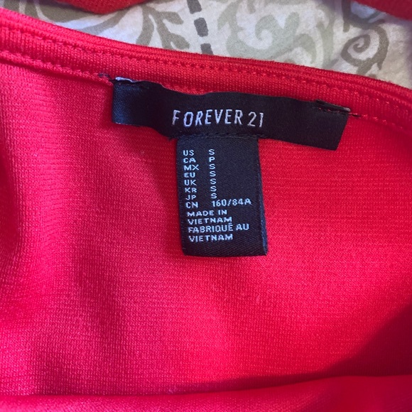 Forever 21 Red Fit & Flare Dress - Picture 6 of 9